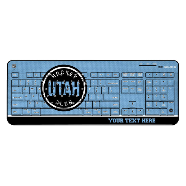 Utah Hockey Club Personalized Endzone Solid Wireless USB Keyboard