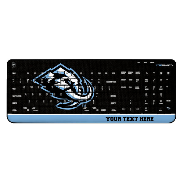 Utah Mammoth Personalized Endzone Solid Wireless USB Keyboard