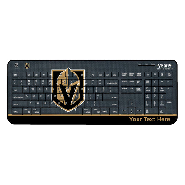 Vegas Golden Knights Personalized Endzone Solid Wireless USB Keyboard