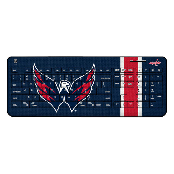 Washington Capitals Stripe Wireless USB Keyboard