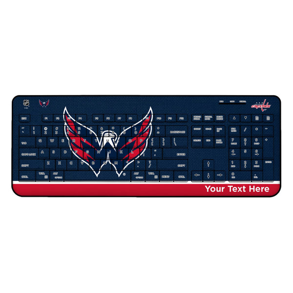 Washington Capitals Personalized Endzone Solid Wireless USB Keyboard