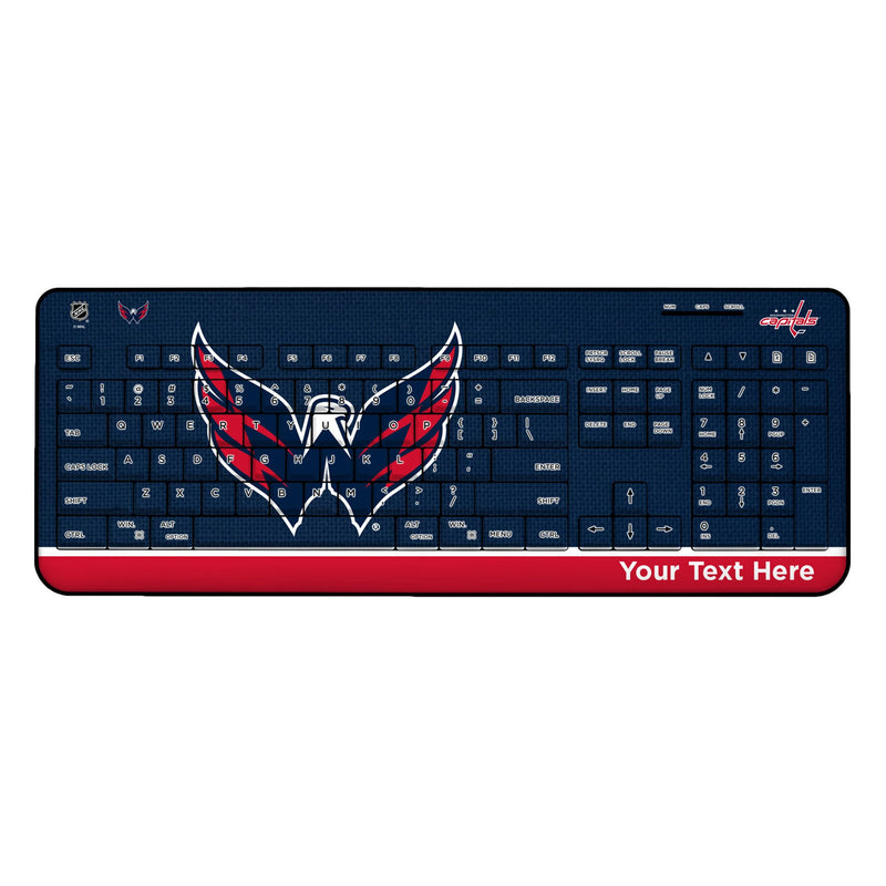 Washington Capitals Personalized Endzone Solid Wireless USB Keyboard