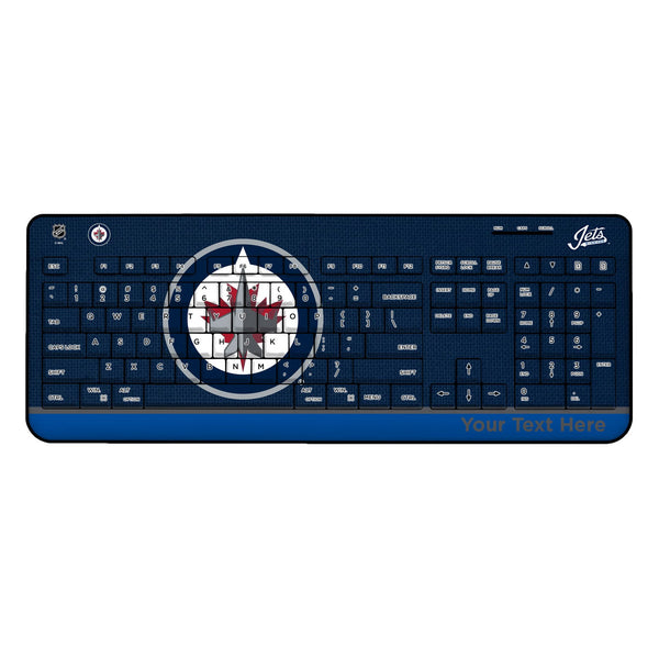 Winnipeg Jets Personalized Endzone Solid Wireless USB Keyboard