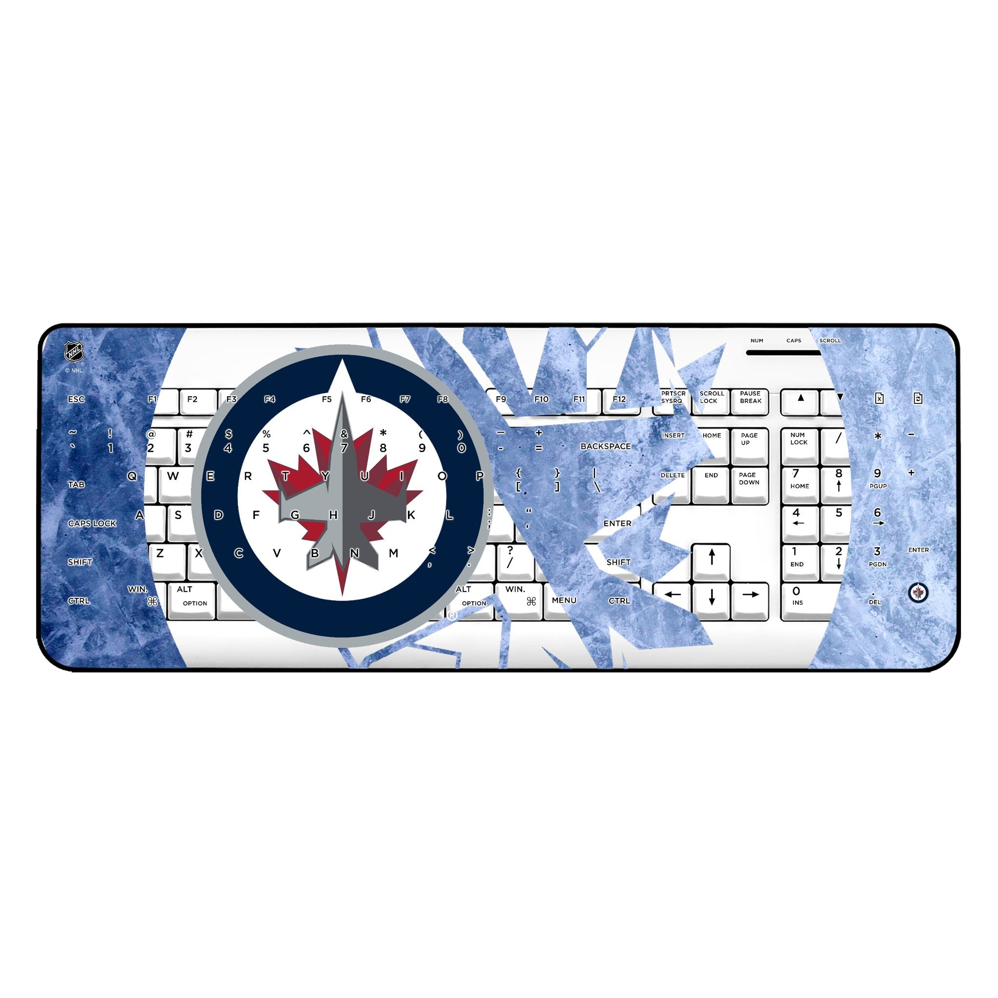 Winnipeg Jets Ice Tilt Wireless USB Keyboard