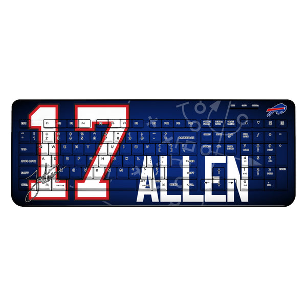Josh Allen Buffalo Bills 17 Ready Wireless USB Keyboard