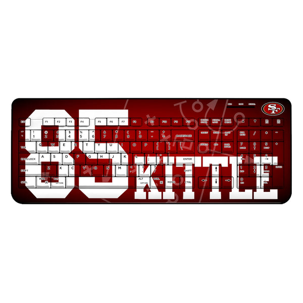 George Kittle San Francisco 49ers 85 Ready Wireless USB Keyboard