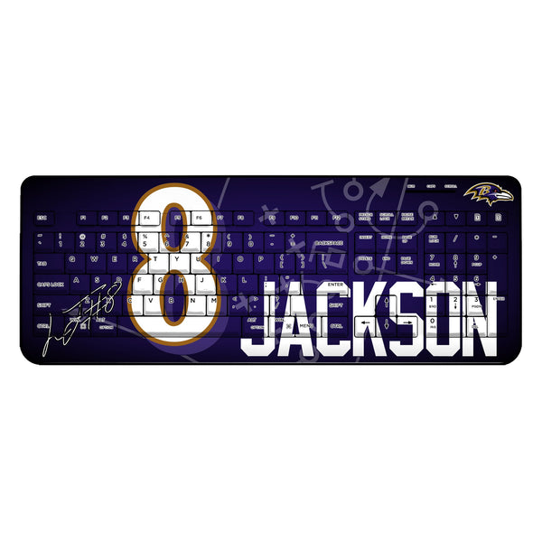 Lamar Jackson Baltimore Ravens 8 Ready Wireless USB Keyboard