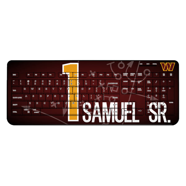 Deebo Samuel Sr. Washington Commanders 1 Game Tactic Wireless USB Keyboard