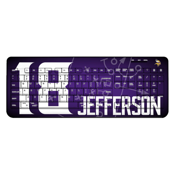 Justin Jefferson Minnesota Vikings 18 Ready Wireless USB Keyboard