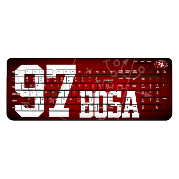 Nick Bosa San Francisco 49ers 97 Ready Wireless USB Keyboard