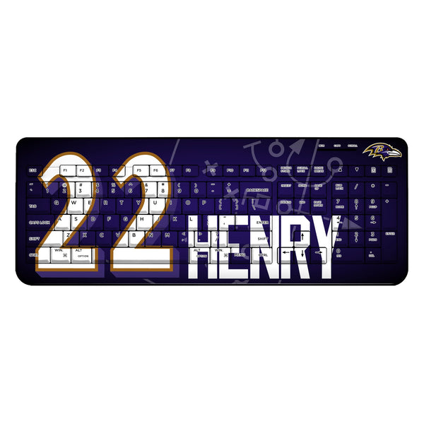 Derrick Henry Baltimore Ravens 22 Ready Wireless USB Keyboard