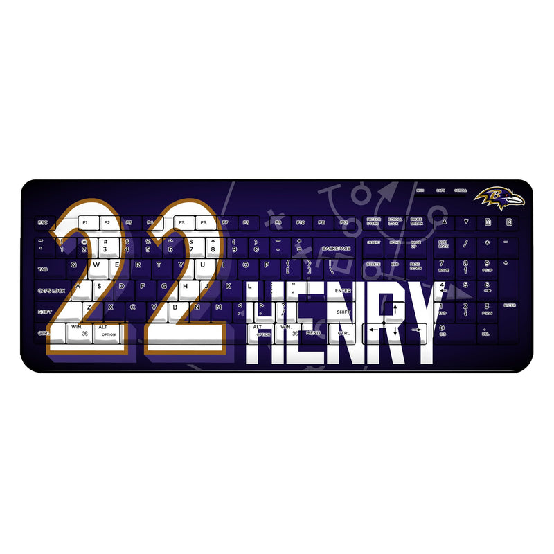 Derrick Henry Baltimore Ravens 22 Ready Wireless USB Keyboard