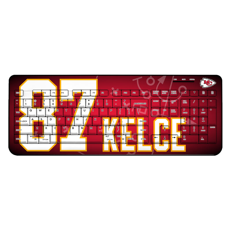 Travis Kelce Kansas City Chiefs 87 Ready Wireless USB Keyboard
