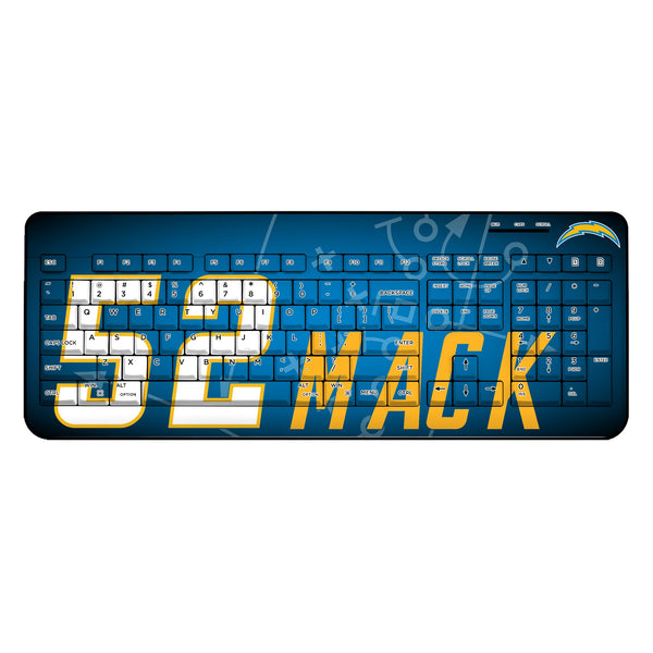 Khalil Mack Los Angeles Chargers 52 Ready Wireless USB Keyboard