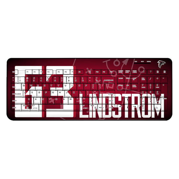 Chris Lindstrom Atlanta Falcons 63 Ready Wireless USB Keyboard