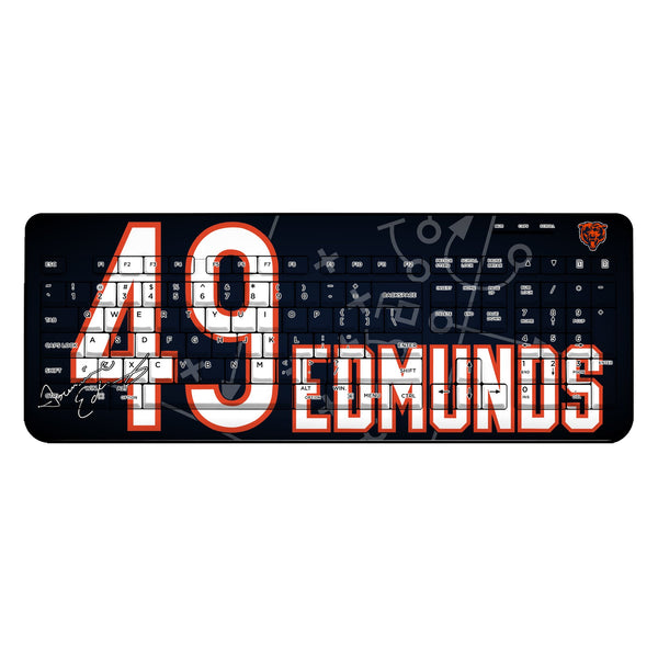 Tremaine Edmunds Chicago Bears 49 Ready Wireless USB Keyboard