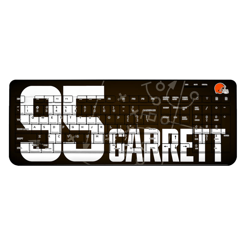 Myles Garrett Cleveland Browns 95 Ready Wireless USB Keyboard