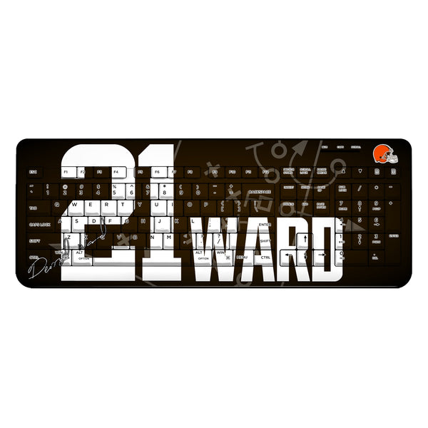 Denzel Ward Cleveland Browns 21 Ready Wireless USB Keyboard