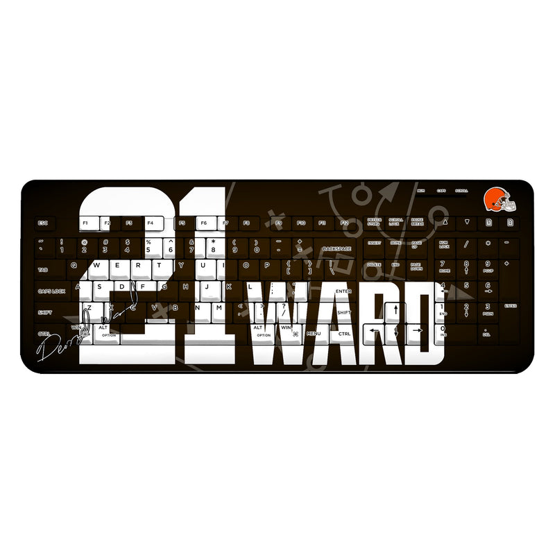 Denzel Ward Cleveland Browns 21 Ready Wireless USB Keyboard
