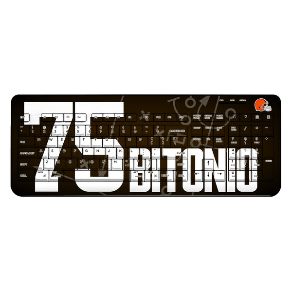 Joel Bitonio Cleveland Browns 75 Ready Wireless USB Keyboard