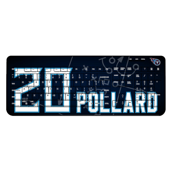 Tony Pollard Tennessee Titans 20 Ready Wireless USB Keyboard