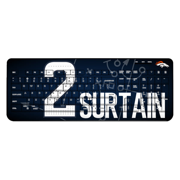 Pat Surtain II Denver Broncos 2 Ready Wireless USB Keyboard