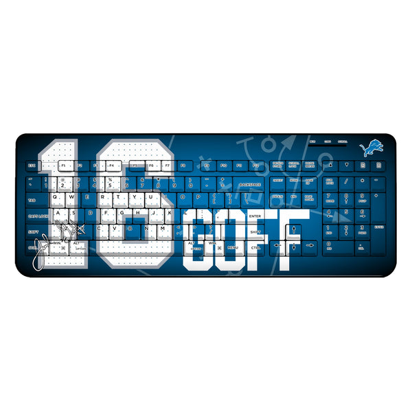 Jared Goff Detroit Lions 16 Ready Wireless USB Keyboard
