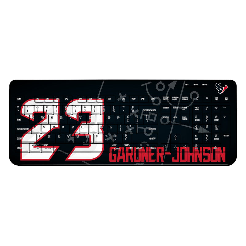 C.J. Gardner-Johnson Houston Texans 23 Game Tactic Wireless USB Keyboard