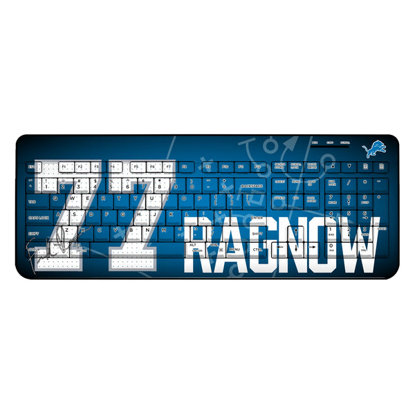 Frank Ragnow Detroit Lions 77 Ready Wireless USB Keyboard