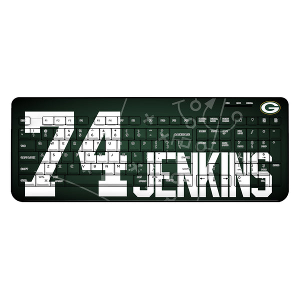 Elgton Jenkins Green Bay Packers 74 Ready Wireless USB Keyboard