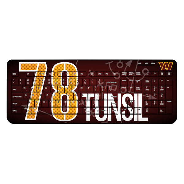 Laremy Tunsil Washington Commanders 78 Game Tactic Wireless USB Keyboard