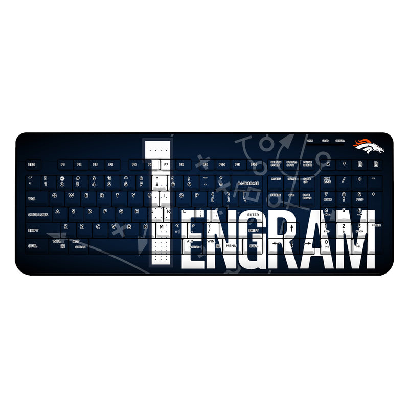 Evan Engram Denver Broncos 1 Game Tactic Wireless USB Keyboard
