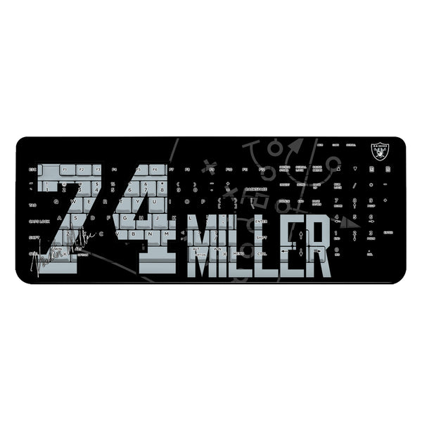 Kolton Miller Las Vegas Raiders 74 Ready Wireless USB Keyboard