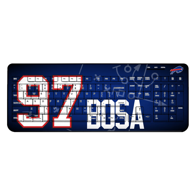 Joey Bosa Buffalo Bills 97 Game Tactic Wireless USB Keyboard