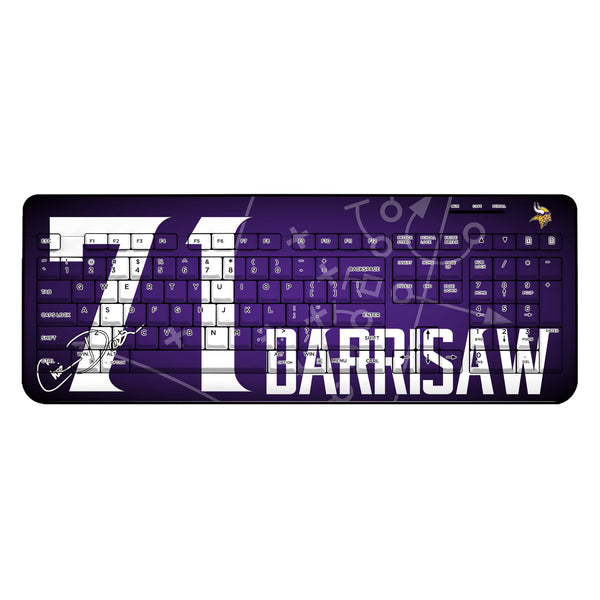 Christian Darrisaw Minnesota Vikings 71 Ready Wireless USB Keyboard