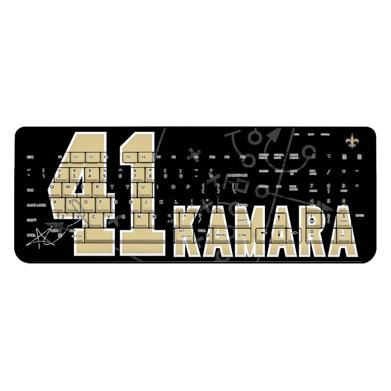Alvin Kamara New Orleans Saints 41 Ready Wireless USB Keyboard