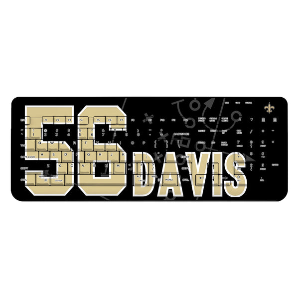 Demario Davis New Orleans Saints 56 Ready Wireless USB Keyboard
