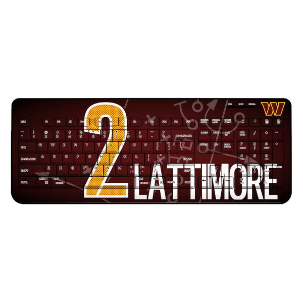 Marshon Lattimore Washington Commanders 2 Game Tactic Wireless USB Keyboard