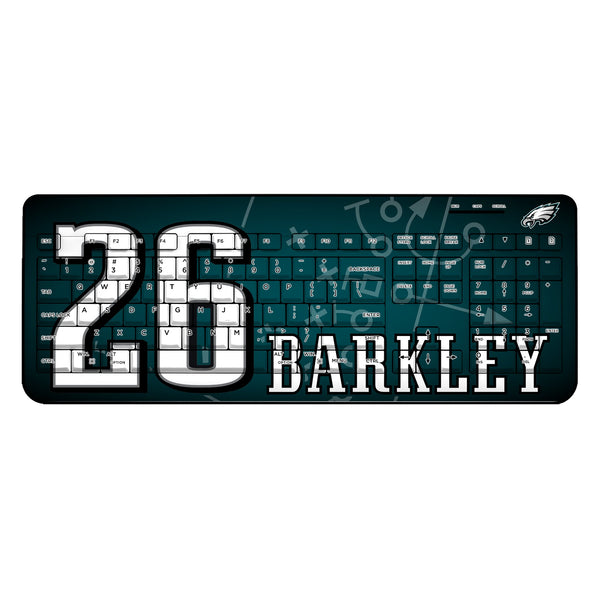 Saquon Barkley Philadelphia Eagles 26 Ready Wireless USB Keyboard