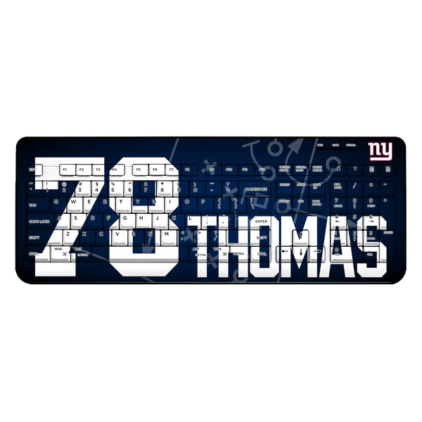 Andrew Thomas New York Giants 78 Ready Wireless USB Keyboard