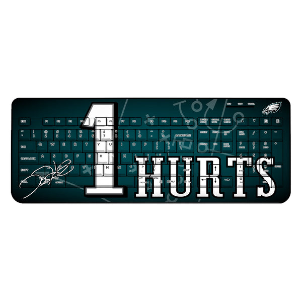 Jalen Hurts Philadelphia Eagles 1 Ready Wireless USB Keyboard