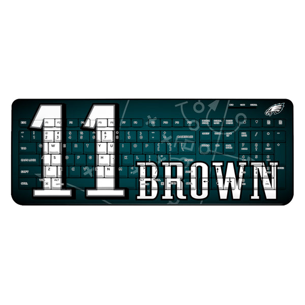 A.J. Brown Philadelphia Eagles 11 Ready Wireless USB Keyboard
