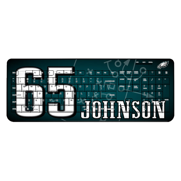 Lane Johnson Philadelphia Eagles 65 Ready Wireless USB Keyboard