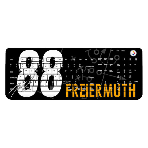 Pat Freiermuth Pittsburgh Steelers 88 Ready Wireless USB Keyboard