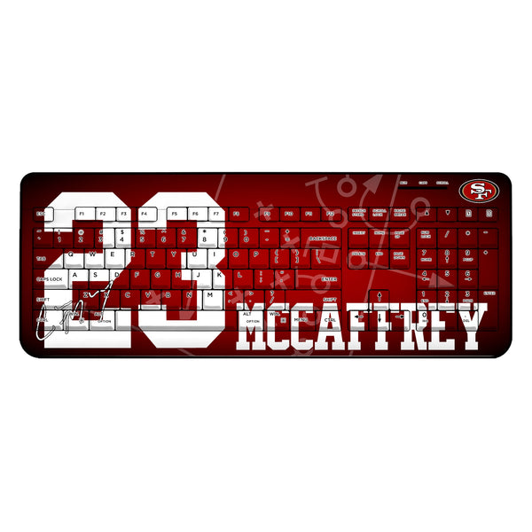 Christian McCaffrey San Francisco 49ers 23 Ready Wireless USB Keyboard