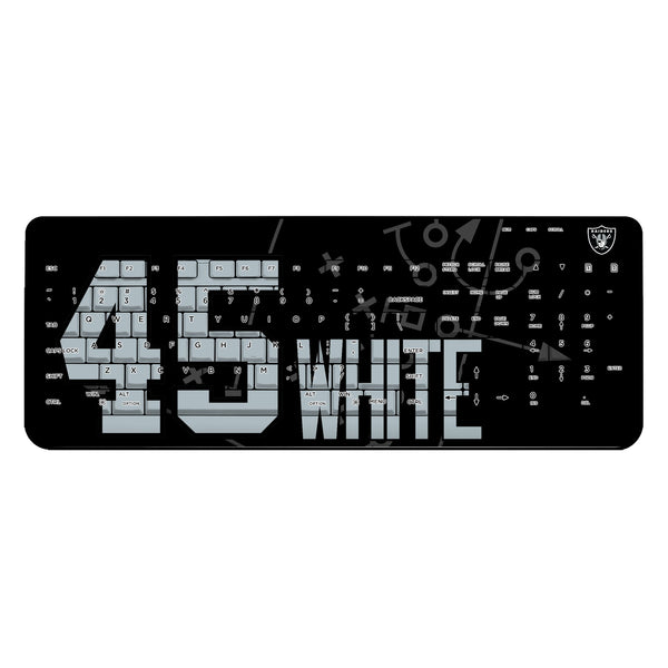 Devin White Las Vegas Raiders 45 Game Tactic Wireless USB Keyboard