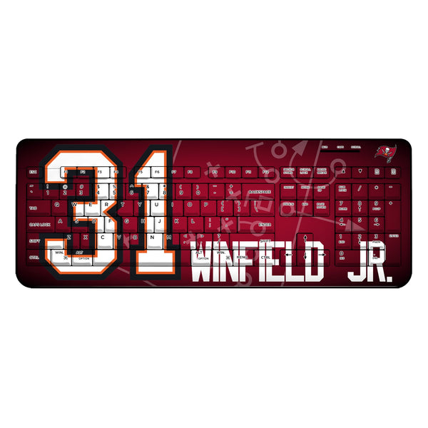 Antoine Winfield Jr. Tampa Bay Buccaneers 31 Ready Wireless USB Keyboard