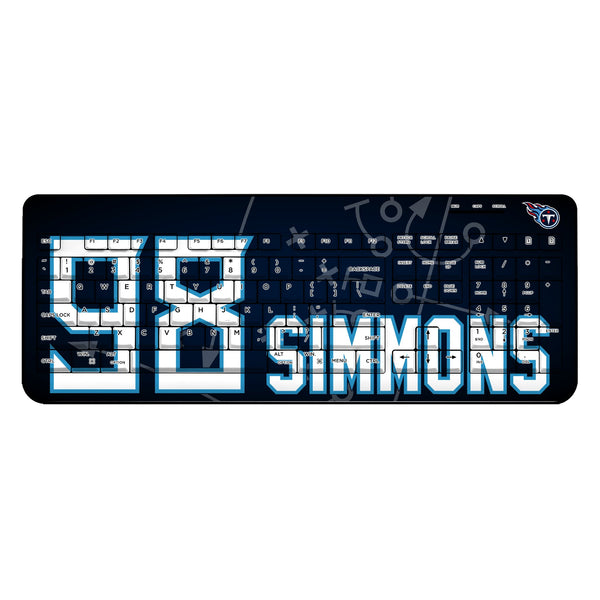 Jeffery Simmons Tennessee Titans 98 Ready Wireless USB Keyboard
