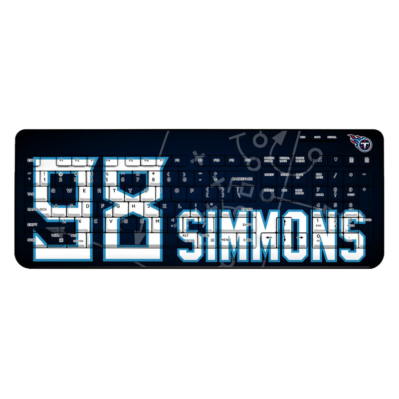 Jeffery Simmons Tennessee Titans 98 Ready Wireless USB Keyboard