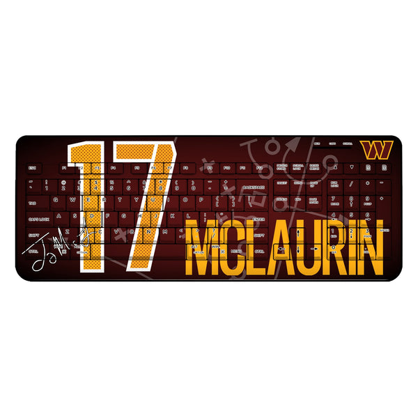Terry McLaurin Washington Commanders 17 Ready Wireless USB Keyboard